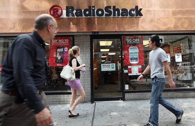 radio shack stock options