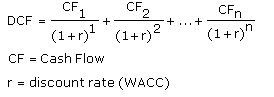 formula dcf