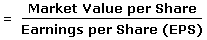 Прайс-Соотношение прибыли (P / E соотношение)