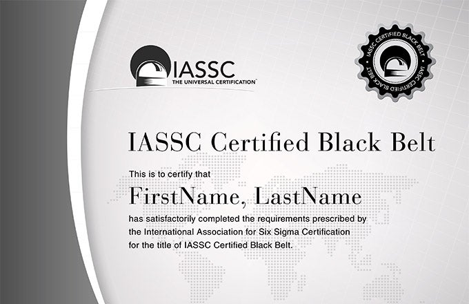 six sigma black belt certified