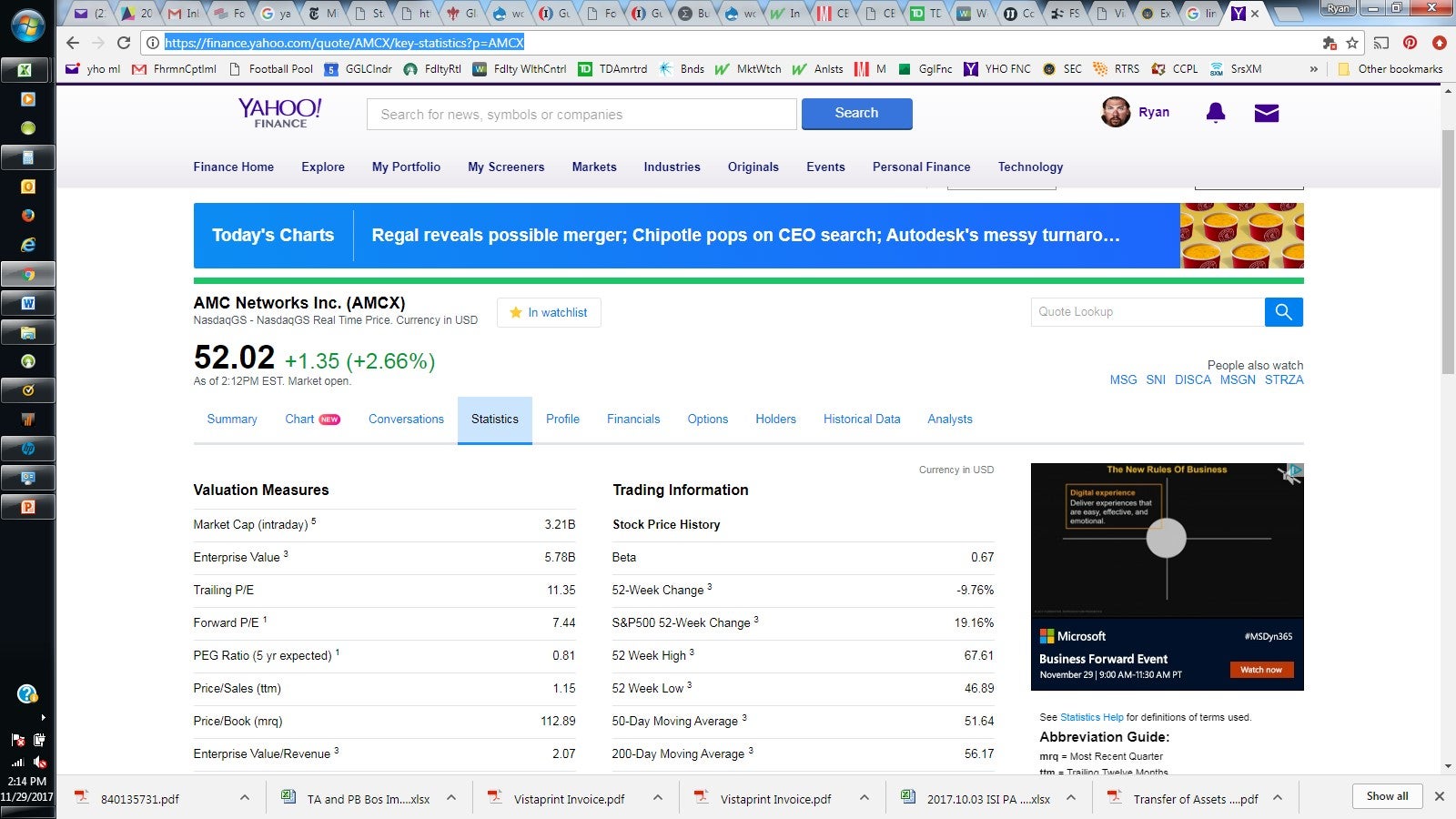 Linking Yahoo! Finance and Other Outside Financial Data To Excel